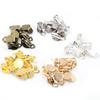 10mm 50pz/lotto Alta Qualità 5 Colori Placcato Materiale Ferro Clip per Orecchie, Base Vuota/Supporto per Orecchini, Adatto per Cabochon di Vetro da 10mm