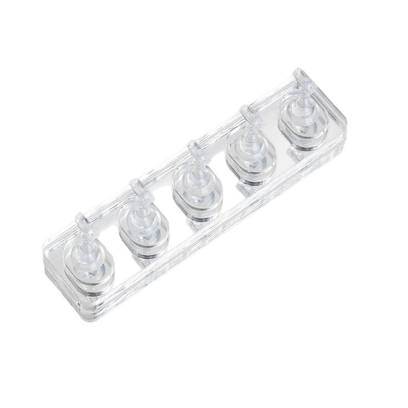 5/10 Grid Non-Magnetic Nail Stand Nail Sample Display Stand Nail Training Stand With Tray For Nail Polish Tips Nail Painting