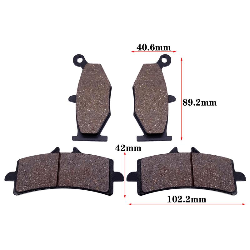 1 Set Motorcycle Front Rear Brake Pads Set Kit for SUZUKI GSX1300 GSX 1300 Hayabusa GSX1300R GSX1300 R Brembo Calipers 2013-2015