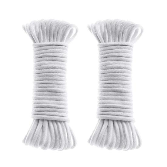 1/2 Roll Self Watering Rope Soft Good Air Permeability No Pilling Washable Reusable Absorbent Long DIY Hydroponic Capillary Wick Cord Gardening Tool