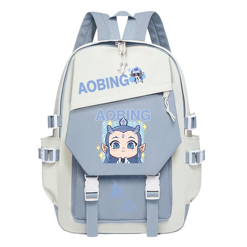 2025 High-value and large-capacity Aobing surrounding Nezha 2 printing leisure students to reduce the burden of schoolbags and backpacks