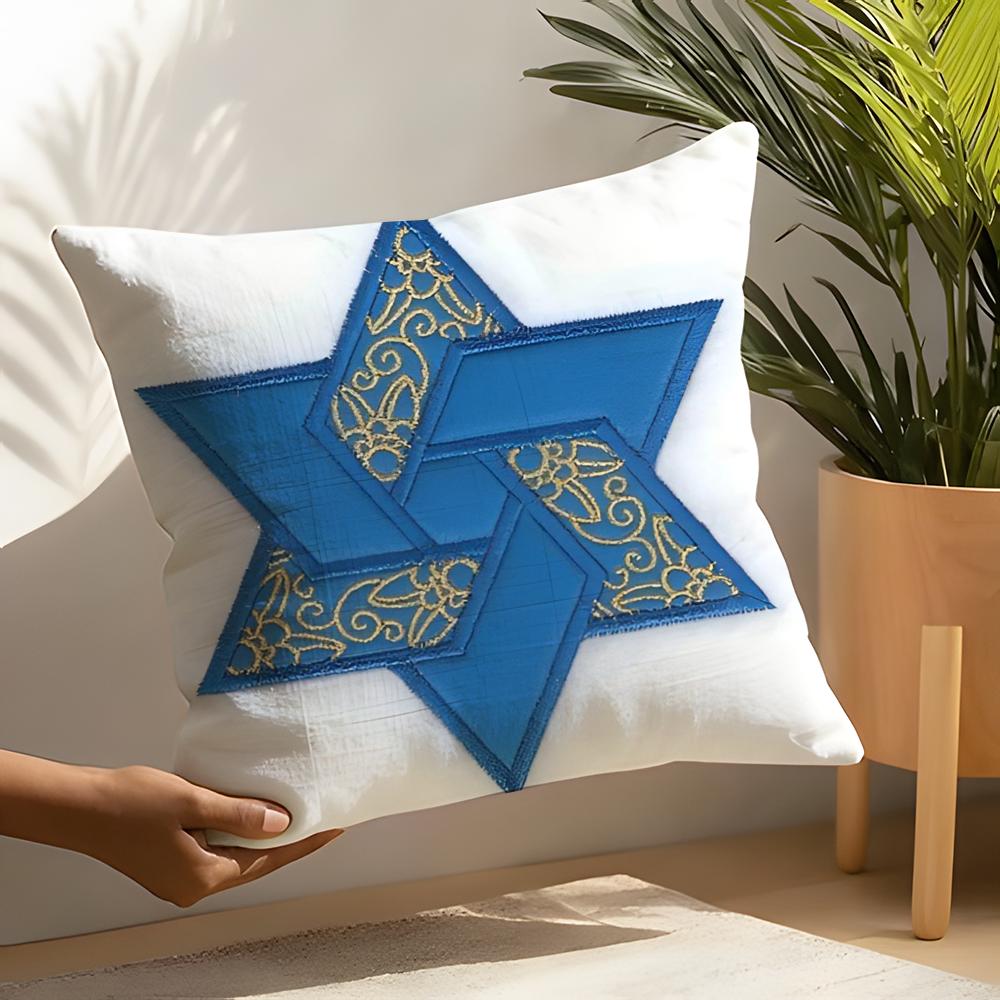 Mogen David Pillow Case Linen Cushion Covers For Decorative Sofa Home Pillows Case Car Chair Pillows Cases