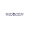 Round Full Diamond Single Row Ring Luxury Carat Mozambican Engagement Ring Women