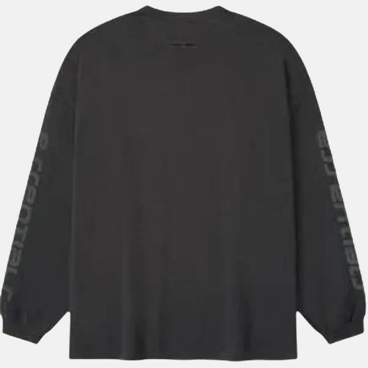 Fear of God Essentials 90s Long-Sleeve Tee Vintage Black Men Tops 125HO254571F
