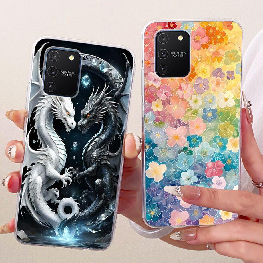 For Samsung Galaxy S10 Lite S10e S10+ Plus Phone Case Luxury Flower Butterfly Cartoon Bow Pattern Back Cover Soft Clear Silicone