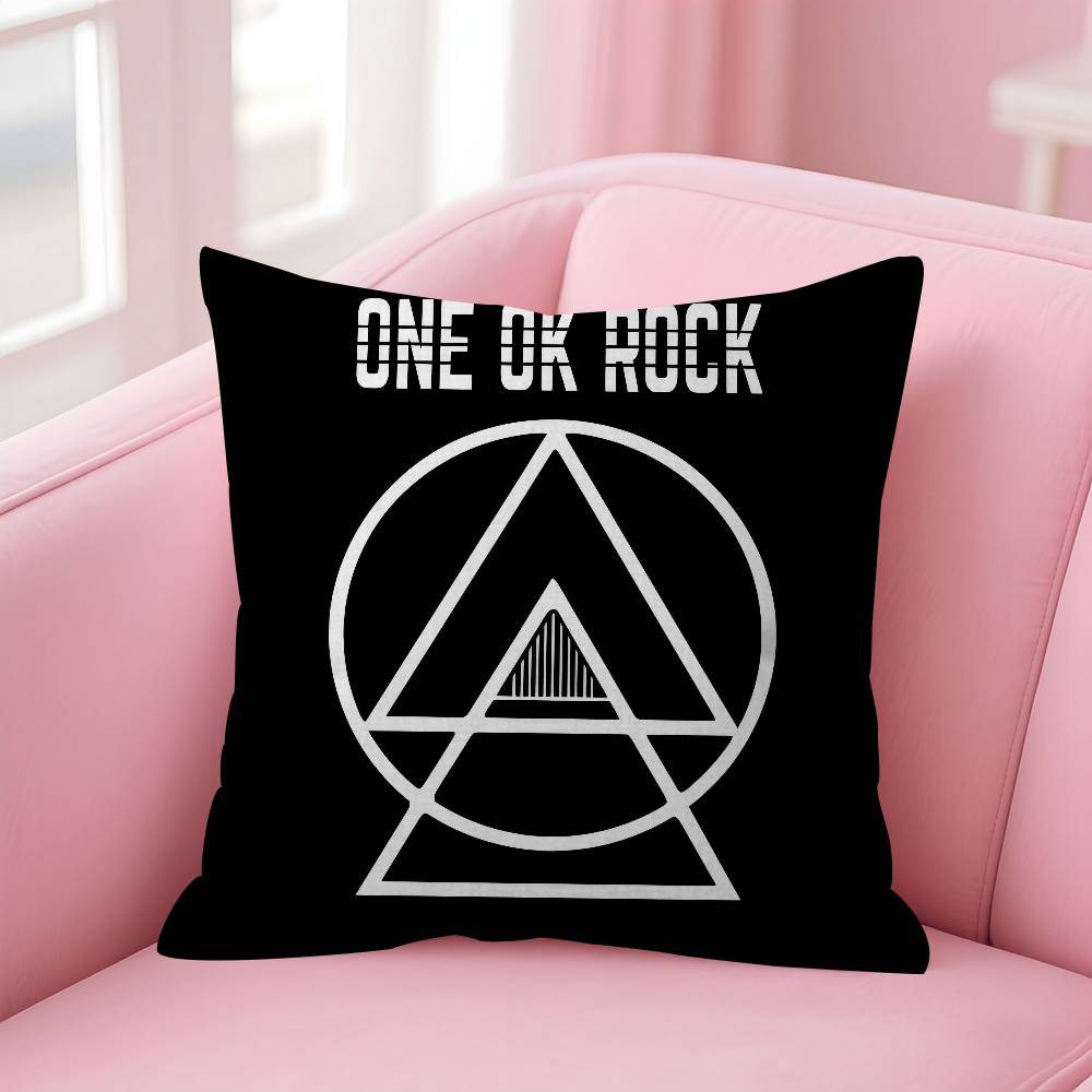 One Ok Rock Logo Pillow Cover Design Cushion Cover Decor Holiday Decorati