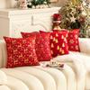 45X45Cm Christmas Tree Throw Pillow Cover Snowflake Plush Cushion Cover Christmas Party Decor Home Decorative Pillowcase