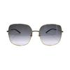 Gucci Gafas de Sol Cuadradas Ligeras de Metal con Montura Grande para Series Web y Viajes de Vacaciones para Mujer Gafas de Sol Dorado Degradado-Gris GG1195SK-001