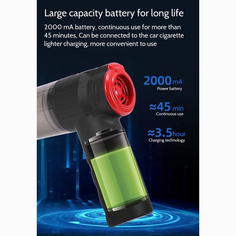 150 W multifunktionaler kabelloser Auto-Staubsauger, leistungsstarker Handstaubsauger, Heim- und Auto-Dual-Use-Mini