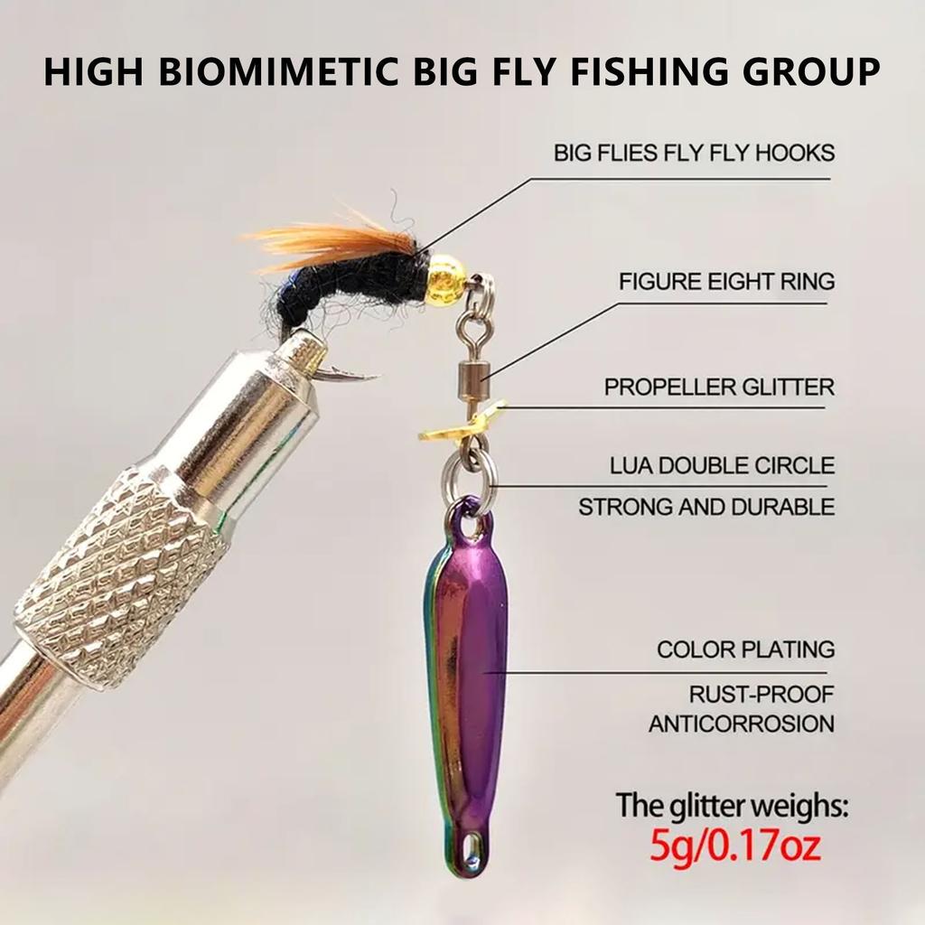 Bionic Fly Fishing Bait Hook with Exquisite and Realistic Appearance Design Suitable for All Kinds of Waters