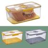Kunststoff Kühlschrank Aufbewahrungsbox mit Deckel Lebensmittel Aufbewahrungsbehälter Brotbehälter Große Kapazität