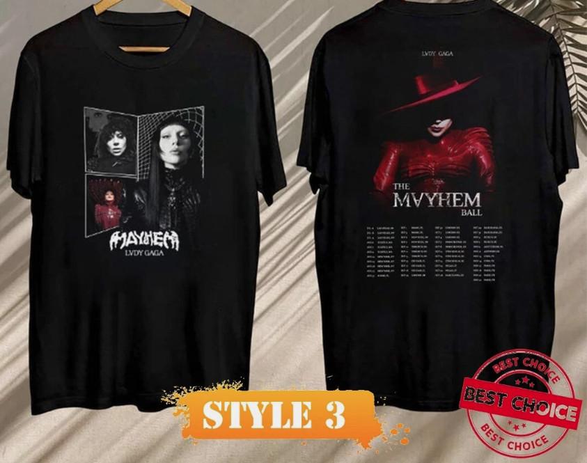 Lady Gaga The Mayhem Ball Tour Shirt Lady Gaga Tee The Mayhem Ball Tour XXXL