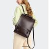 Britischer Stil Rucksack College-Student Retro Pendler Lederrucksack Mode Unisex Lässige Klappe Laptoptasche Reise Schultaschen
