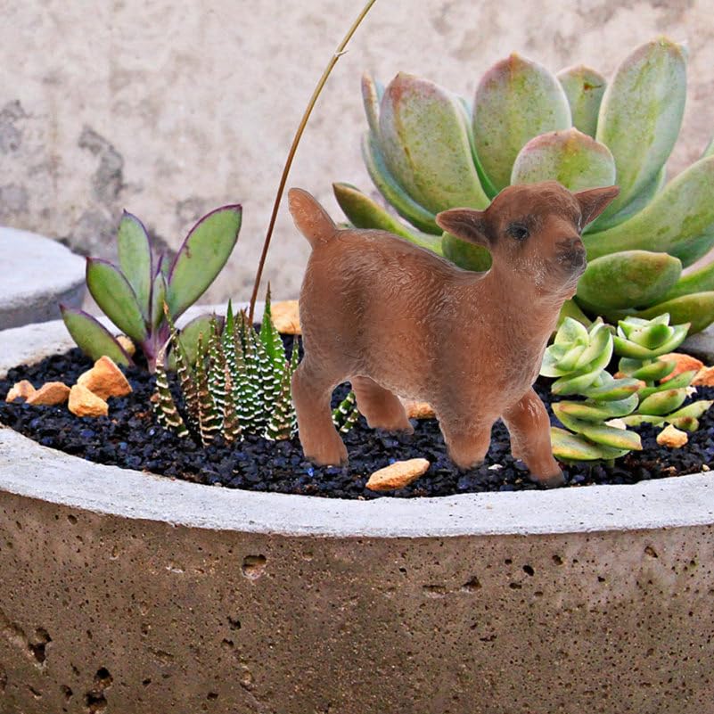 Vaguelly 5-Piece Farm Animal PVC 2.95-Inch Mini Animal Models, Kids Toys, Great for Home Decor and Photo Props