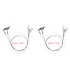 2Pcs Fishing Wire Leader Fishing Line Heavy Duty Leaders Wire Leader Line with Swivels & Snap Wire 30cm/35cm