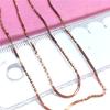 Exquisite Russian 585 Purple Gold Cold Wind Snake Bone Corrugated Necklace Exquisite Rose Gold Plated Color Gold Collarbone Chain