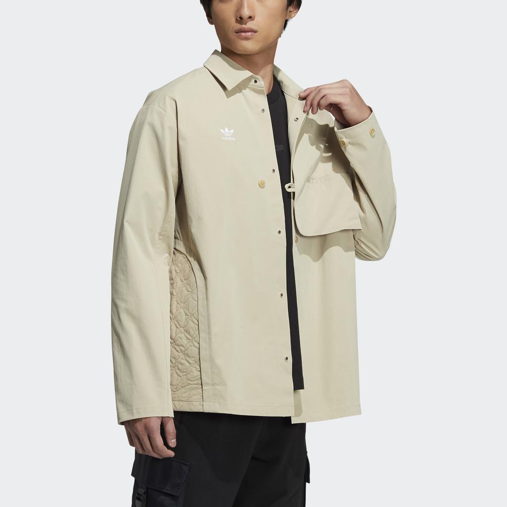 adidas originals CNY Limited Button Sports Long Sleeve Shirt Savanna HD0348