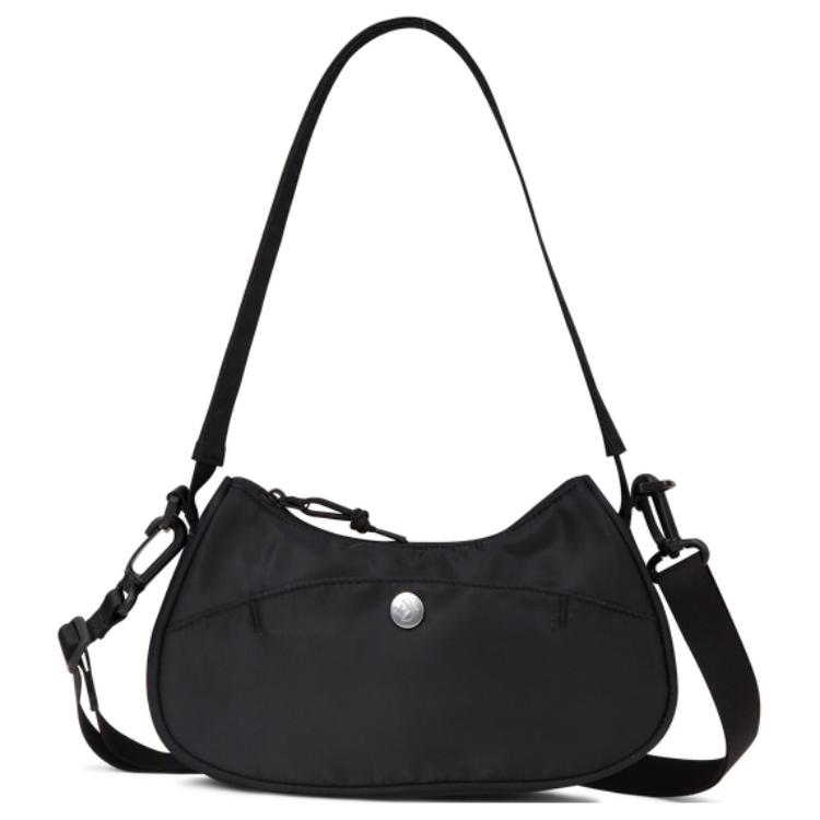 Converse Casual Versatile Portable Simple Polyester Crossbody Tote Shoulder Bag Unisex bags Black 10027650-A01 Black