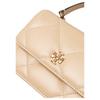 Tory Burch Kira Metal Hardware Chain Shoulder Strap Leather Mini Crossbody Bag Women Handbags Beige 158326-700