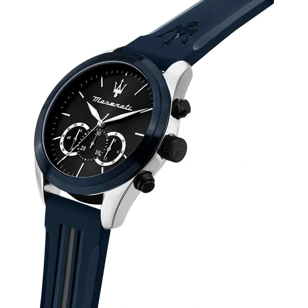 Maserati Orologio da Uomo Traguardo Cronografo Cinturino in Gomma Quadrante Nero Sunray Quarzo R8871612046 100M