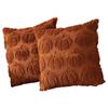 KX4B Elegant Autumn Pumpkin Cushions Cover 2Pieces,Soft Pillow Cover for Stylish Sofa and Bed Decors for Sofa Cushions