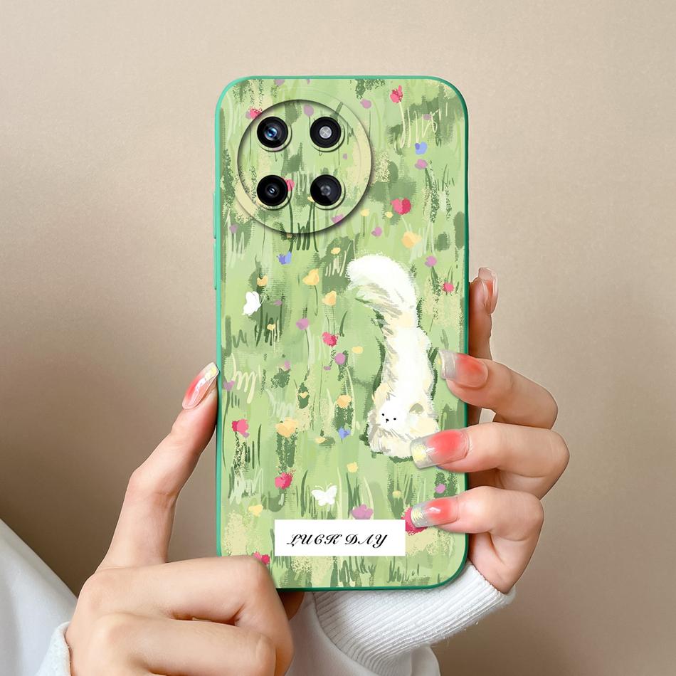 Leisure Style Case For Oppo Realme 11 Pro Plus Full Protection Soft Liquid Silicone Back Cover For Realme11 4G 5G Phone Cases