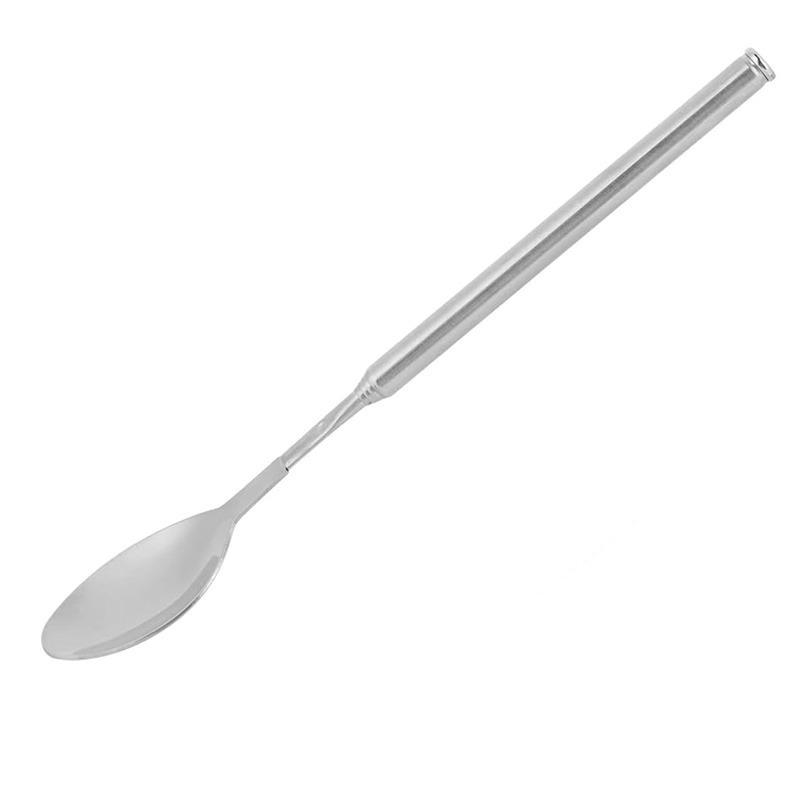 

Extendable Stainless BBQ Meat Fork Spoon Dinner Fruit Dessert Long Handle Telescopic Forks Coffee Cocktail Wine Spoons Tableware