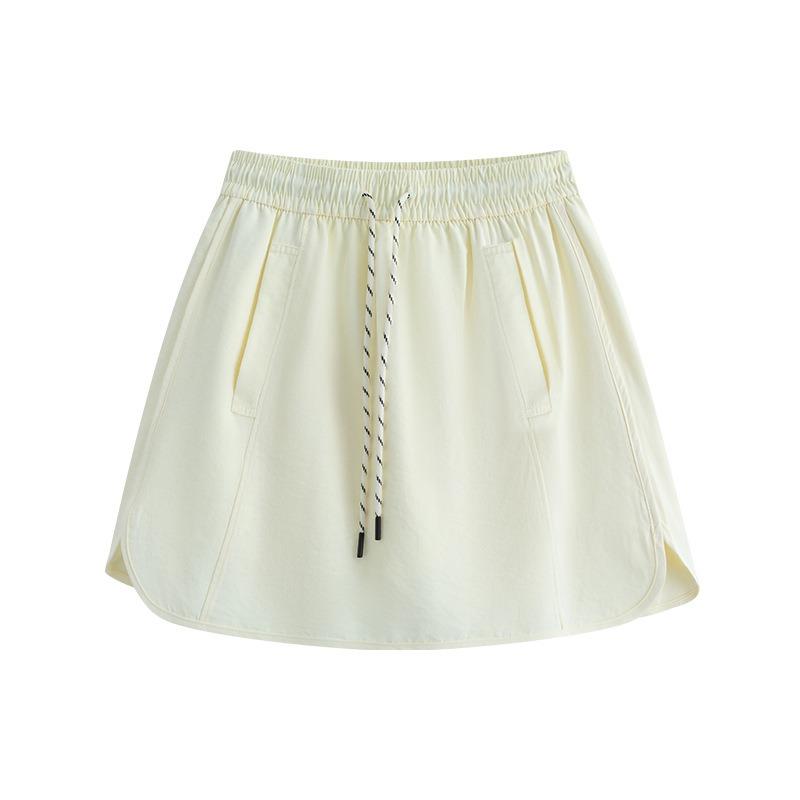 Ice silk sports shorts women's new summer high-waisted five-point pants loose and thin quick-drying Yamamoto culottes