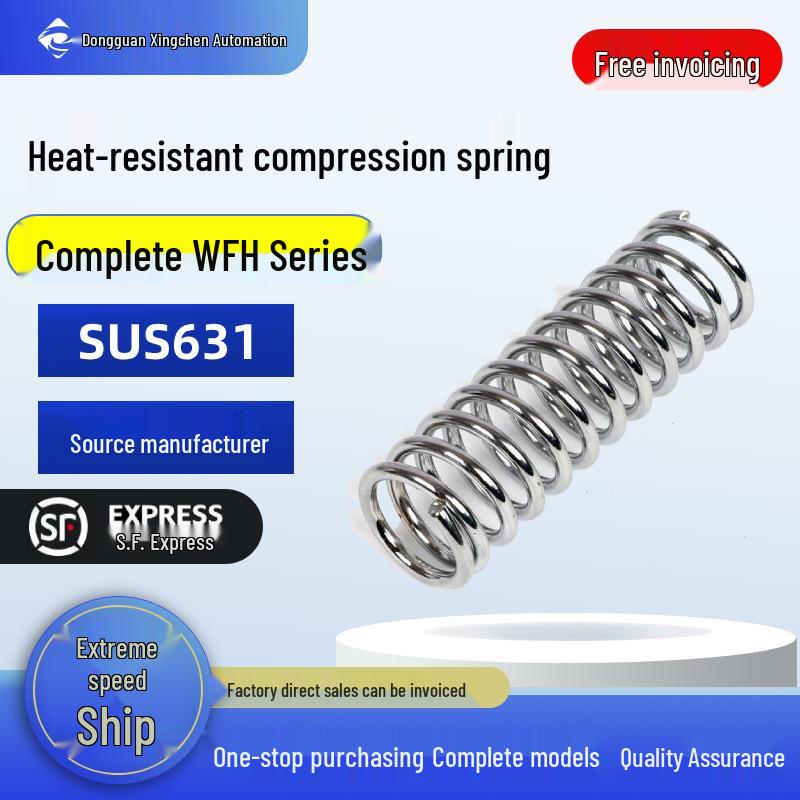 Heat-Resistant Compression Springs WFH Series WFH4-5: Model 4, Length 5