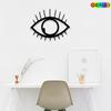 1 pieza 2D Plano Ojo Maligno Arte de Pared Metálico Dorado Blanco Negro Escultura Artística Decoración del Hogar Sala de Estar Dormitorio Oficina Regalo