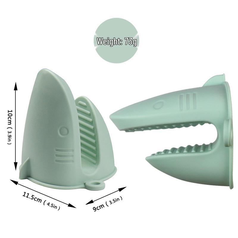 Heat-Resistant Non-Slip Silicone Oven Gloves & Bowl Clip