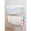 Nail-free Bathroom Towel Rack Traceless Storage Shelf Bath Towel Hanger Tower Bar Decoration