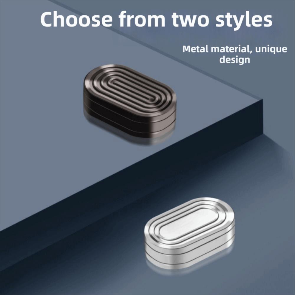 Three-Layer Structure Magnetic Push Card Metal Construction Fingertip Gyro  Anxiety Relief