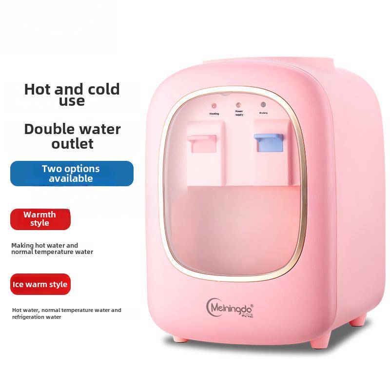 Compact Desktop Water Dispenser - Mini Fridge & Heater for Home, Dorm, or Office