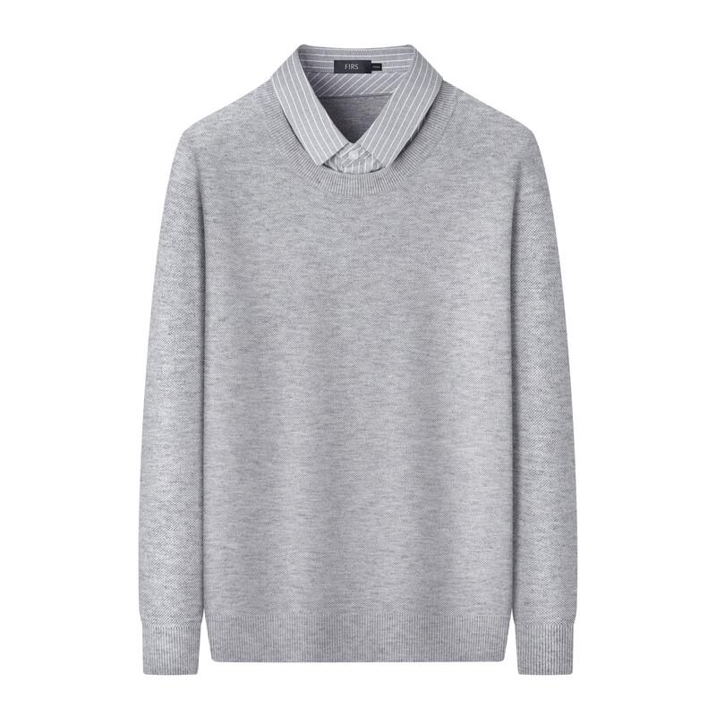 Pánský svetr s těžkým úpletem, vzhled dvoudílného