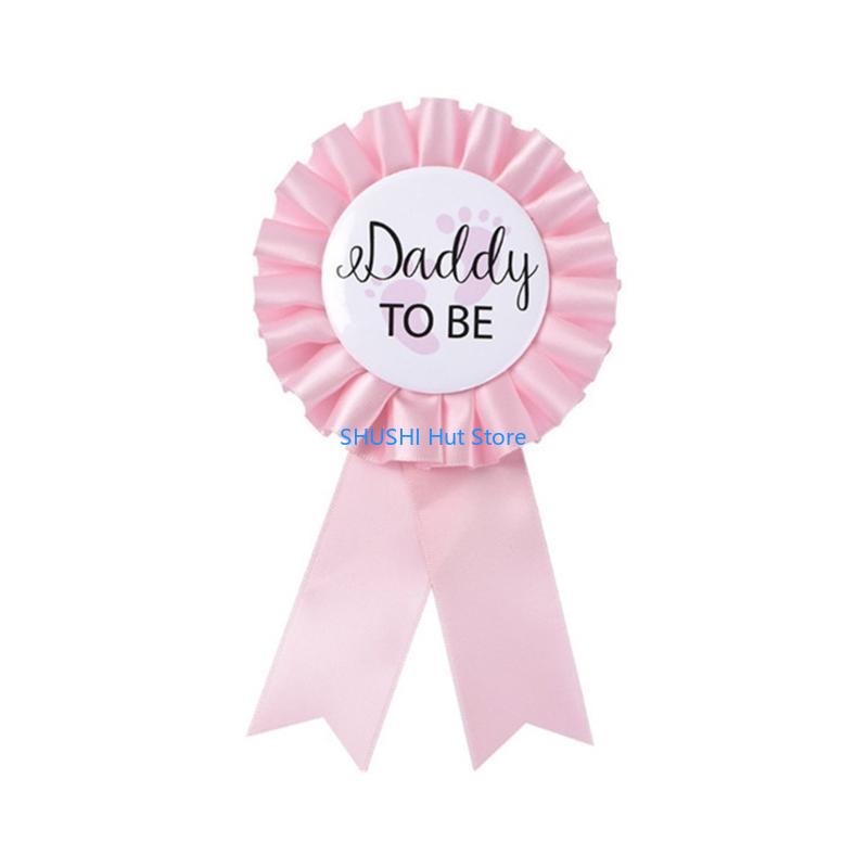Mommy To Be Sash To Be Button Pin Baby Shower Maternity Sash Belly Belt D57B