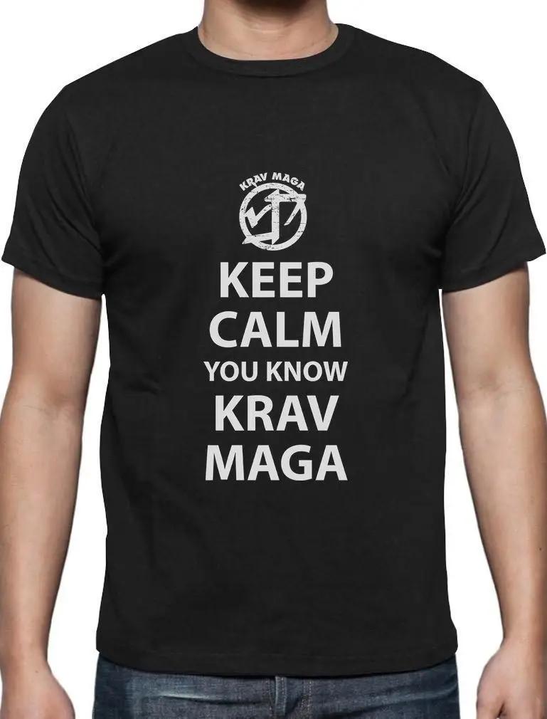 

Keep Calm You Know Krav Maga TShirt 100 Cotton ONeck Summer Short Sleeve Casual Mens Tshirt Size S3XL 4XL