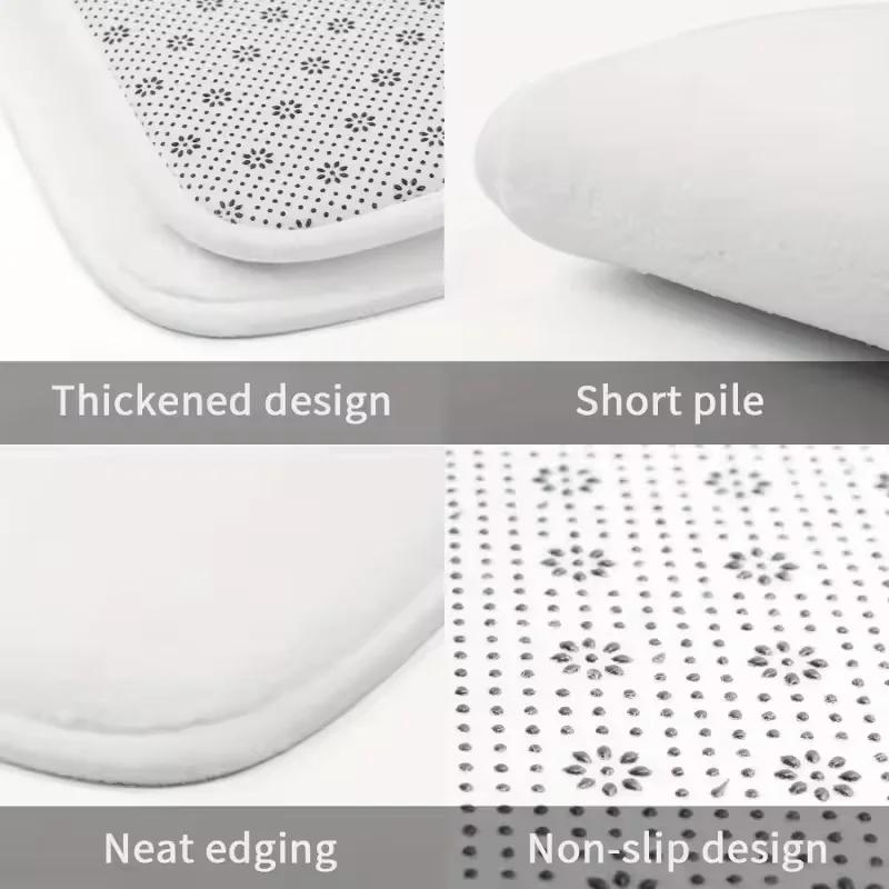 1/4 Stuks Waterdicht en schimmelbestendig Douchegordijn Luxe met Haak Douchegordijn met antislip mat U-vormige mat toiletdekselhoes