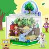 Spongebob Pineapple House Building Blocks Creative Puzzle Handmade Assembled Restaurant Trendy Toy Model Ornament Gift
