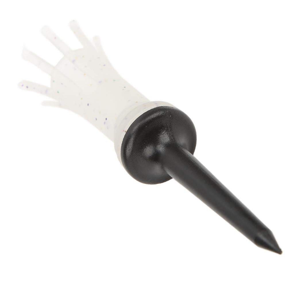 Golf Tees Soft Rubber Elastic 8 Claw Ball Nails Tools Low Resistance Plastic Golf TeesTransparent