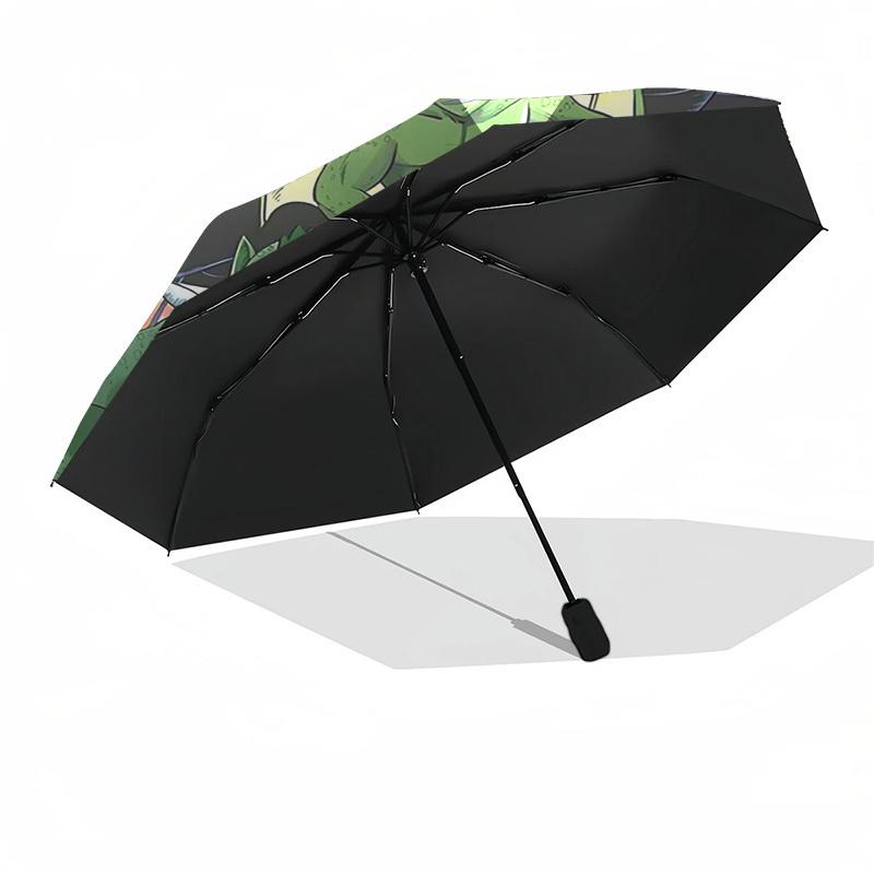 1pc Dragon Ball Z Piccolo Automatic Opening/Closing Umbrella with 3-Fold Design, Perfect Gift for Fans, Travelers, and Daily Use.C047