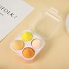 Sada 6 kusů houbiček na make-up Blender v lahvičce Bez latexu Pro suché i mokré použití Tvar kapky nebo tykve Podkladová báze Kosmetický make-up Blender