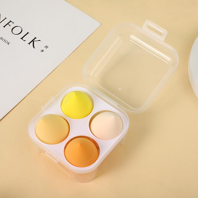 Sada 6 kusů houbiček na make-up Blender v lahvičce Bez latexu Pro suché i mokré použití Tvar kapky nebo tykve Podkladová báze Kosmetický make-up Blender