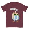 Men's Asterixes Speach Bubbles T Shirts Cartoon Obelixes 100% Cotton Tops Unique Short Sleeve Crewneck Tee Shirt Summer T-Shirt