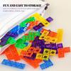 1Set-3D High-Standard Tetris First-Class Toy Premium-Quality Mutated High-Standard Square High-Standard Random Box Superior-Grade Assembly-Bricks