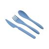 Wheat Straw Student Portable Knife, Fork and Spoon Set, Children's Three-piece Set for Western Cuisine, Dinner Spoon and Fork