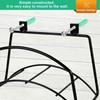 Multifunction Garden Hose Holder Heavy Duty Detachable Wall Mount Bracket Decorative Design Iron Material Hose Rack Outdoor Use