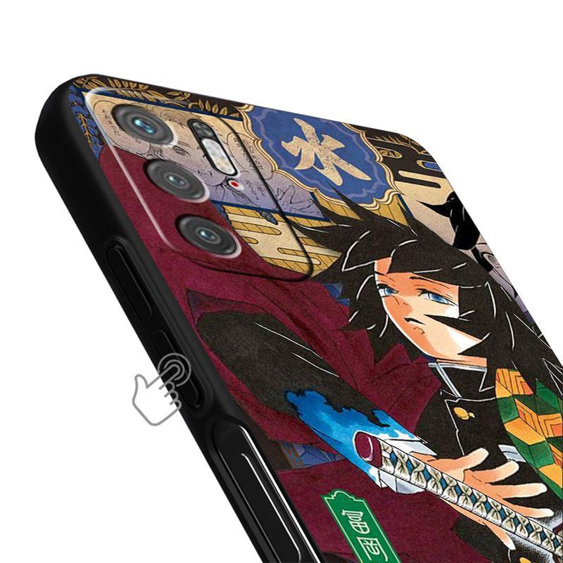 Fall für Xiaomi Redmi Hinweis 11 10 9 8 Pro 12 10C 9S 10S 11S 9A 9T 9C 10A 7 K40 8T Silikon Telefon Abdeckung Dämon Slayer Kunst Fundas