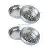  Pack Of 2 Aluminium Soap Dish Travel Waterproof Metal Soap Box with Drips Rack