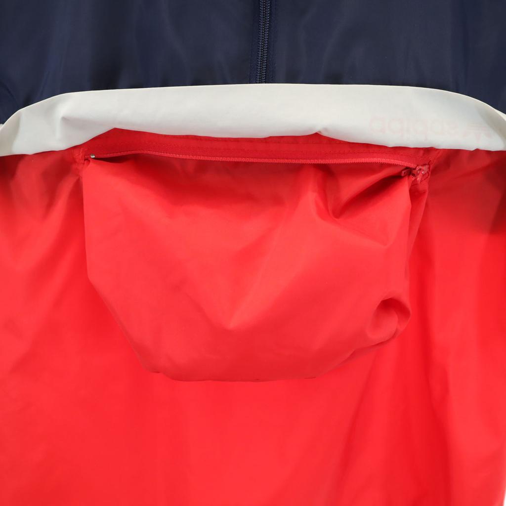 Adidas lata 80. vintage Anorak Parker S Granatowy kieszonkowy Męski Używany